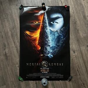 Rare 2021 Mortal Combat Video Game Official Original Movie Promo Poster Print